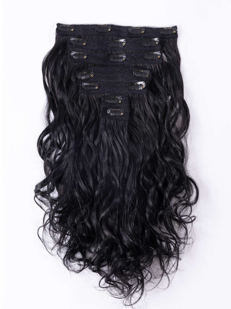 7 Patches of 16 Clip-Ins-Set - Premium Clip Ons from Hairee - Just Rs.5500! Shop now at Hairee