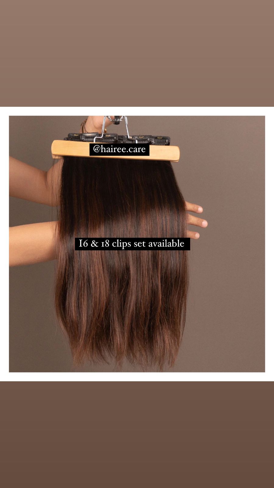 18 Weft Extention Clip ins Set - Premium  from Hairee - Just Rs.6600! Shop now at Hairee