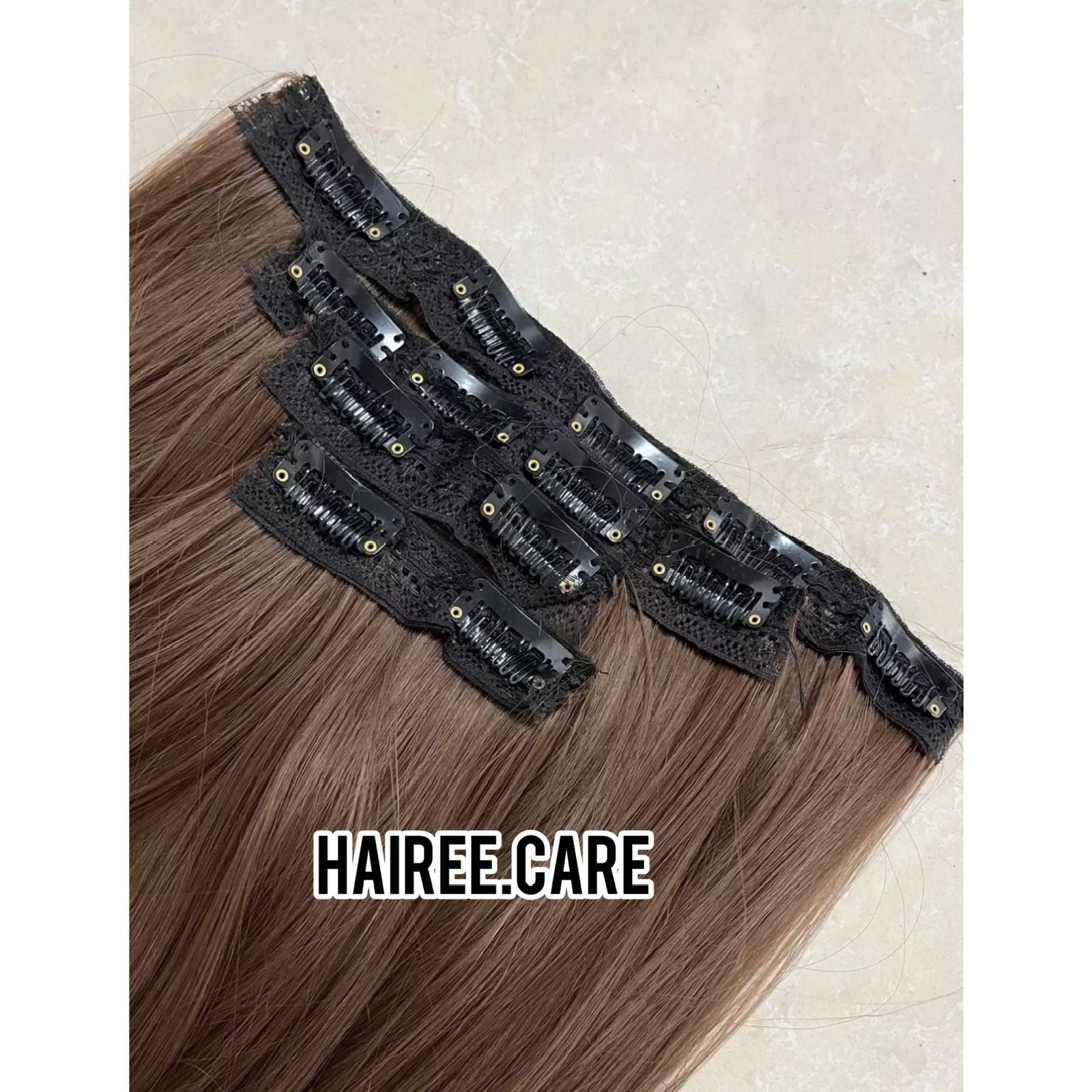 12 Weft Extention Clip ins Set - Premium Clip Ons from Hairee - Just Rs.4600! Shop now at Hairee