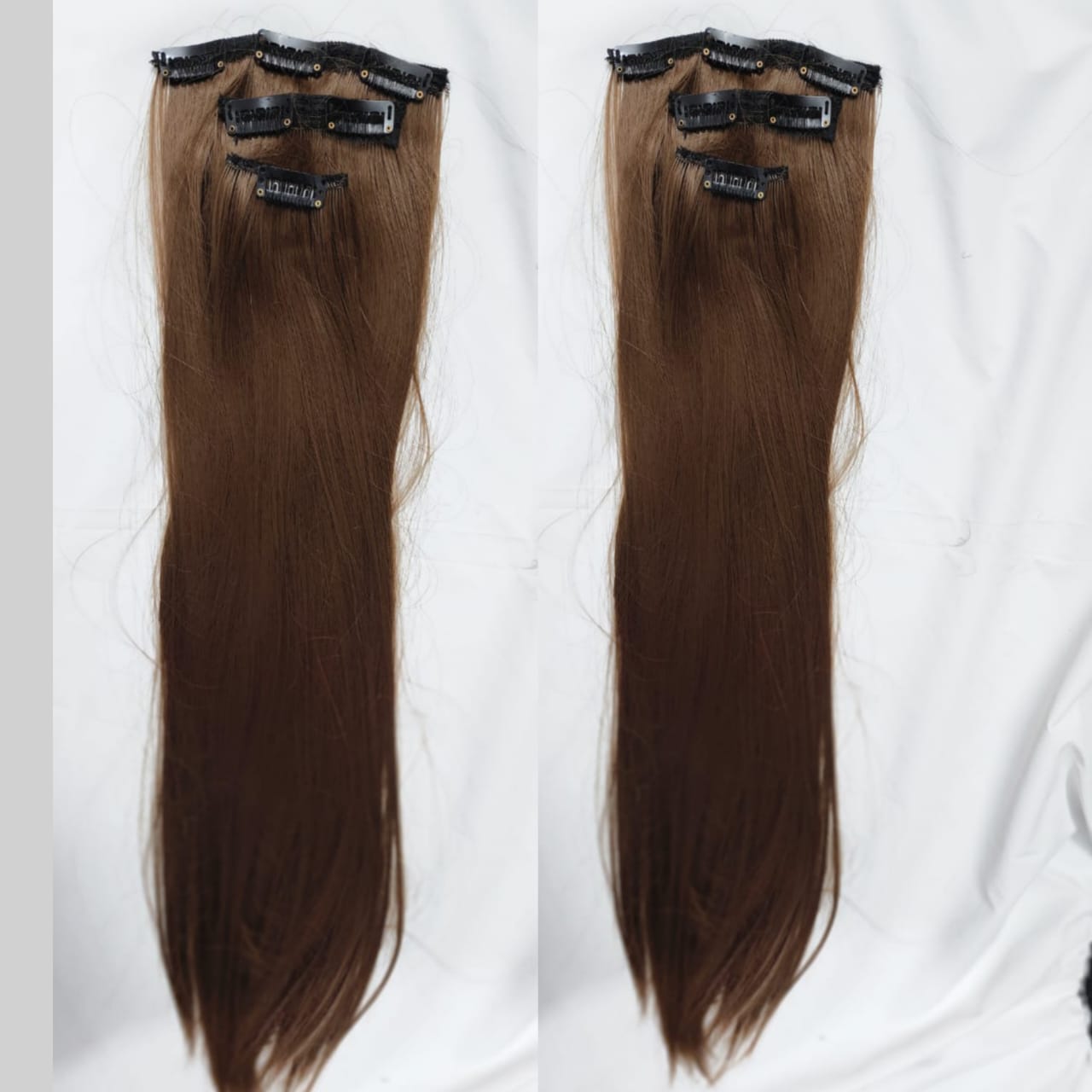 12 Weft Extention Clip ins Set - Premium Clip Ons from Hairee - Just Rs.4600! Shop now at Hairee