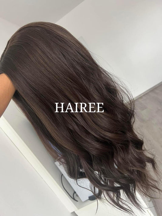 Full Head Wig Medium Dark Brown Hairee