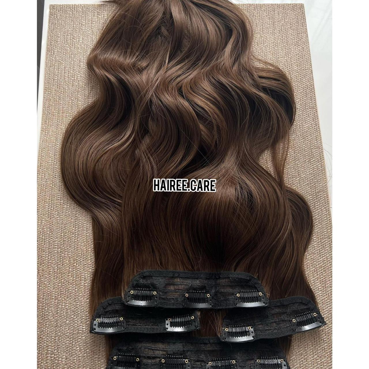 11 Weft Extention Clip ins Set - Premium Clip Ons from Hairee - Just Rs.4400! Shop now at Hairee