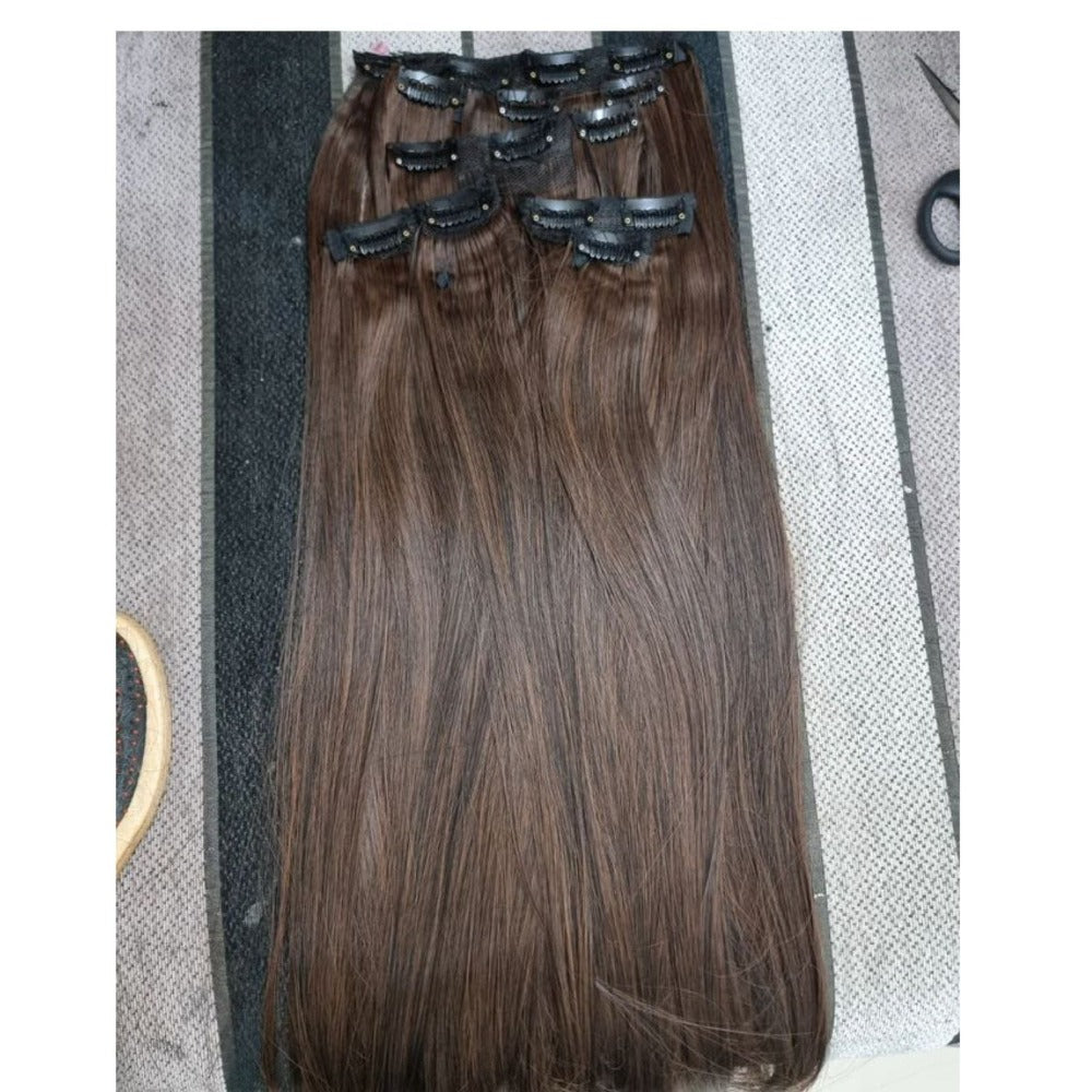 7 Patches of 16 Clip-Ins-Set - Premium Clip Ons from Hairee - Just Rs.5600! Shop now at Hairee