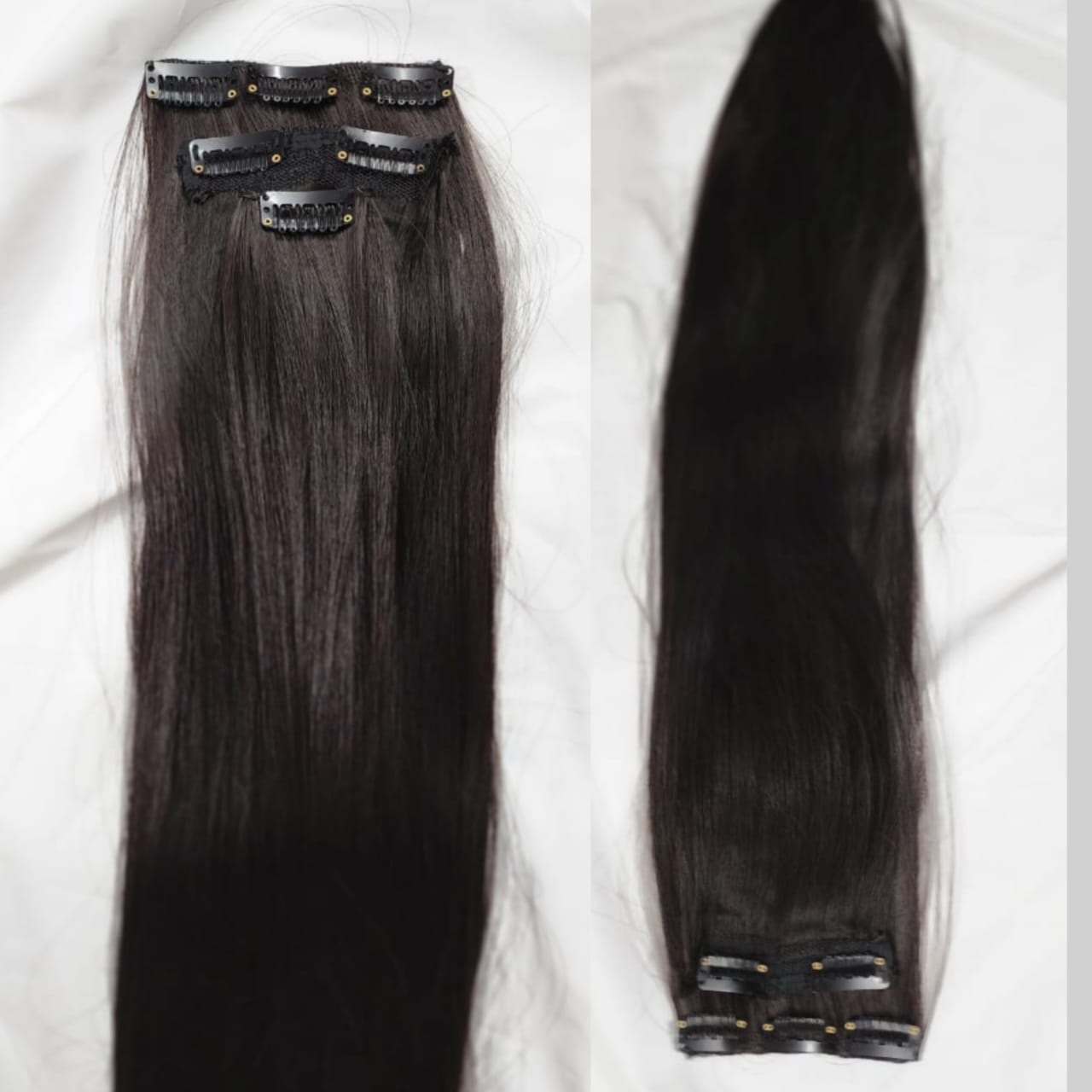 11 Weft Extention Clip ins Set - Premium Clip Ons from Hairee - Just Rs.4400! Shop now at Hairee